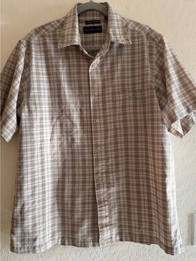 R&R Casual, medium, men's short-sleeved, collared button-up shirt